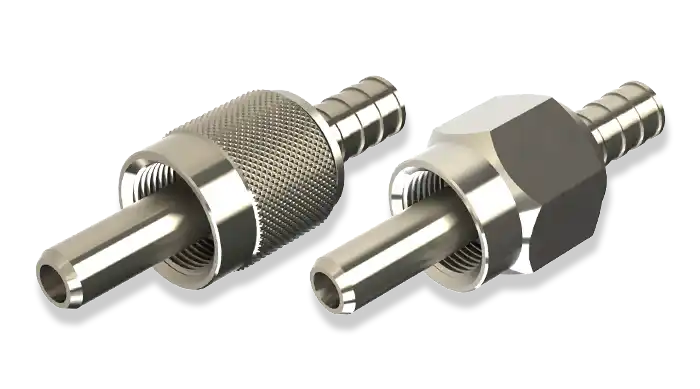 FSMA-905-Stecker freistehend mit Metallferrule von FEMOtech